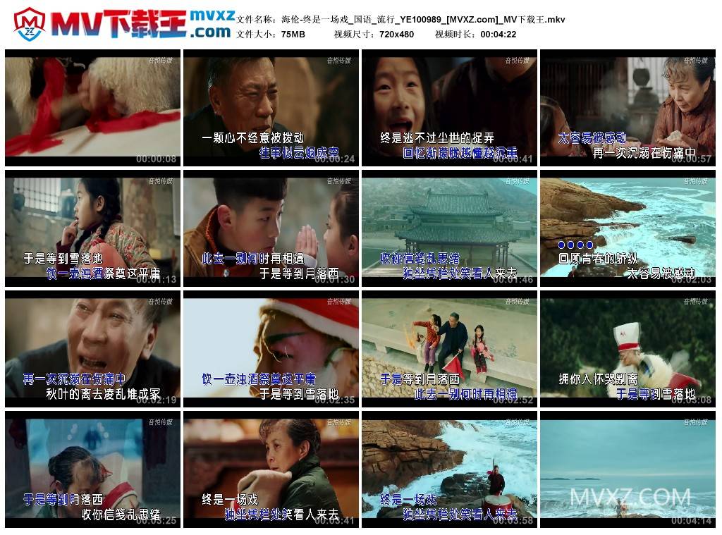 海伦-终是一场戏_国语_流行_YE100989